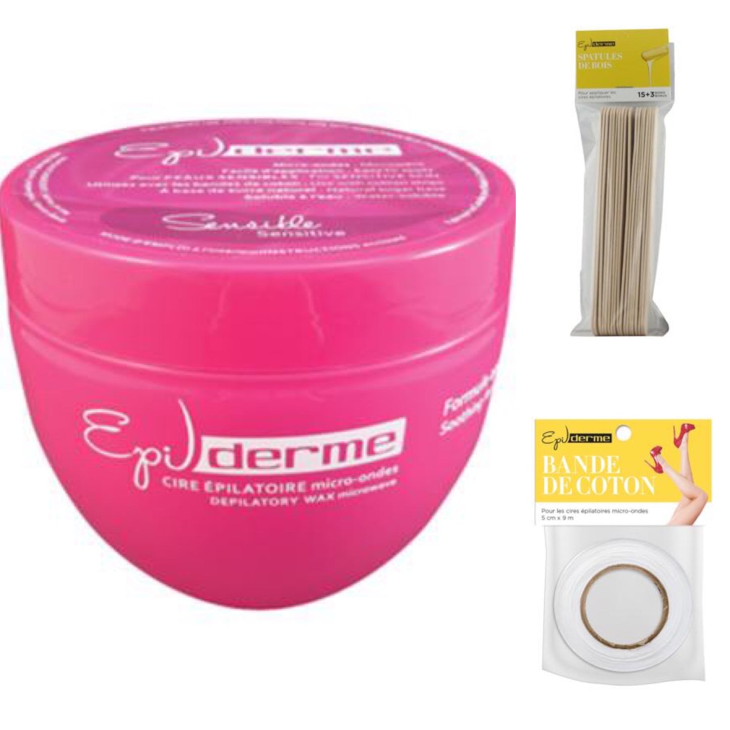 Ensemble d'épilation professionnel peaux sensibles (3 articles) 600g - #moncoachbeaute
